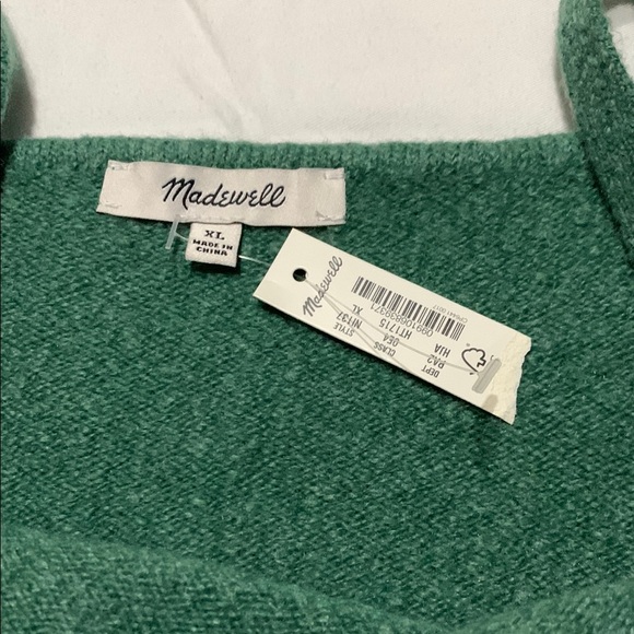 Madewell Green Fitted Crop Camisole sweater - Picture 5 of 5